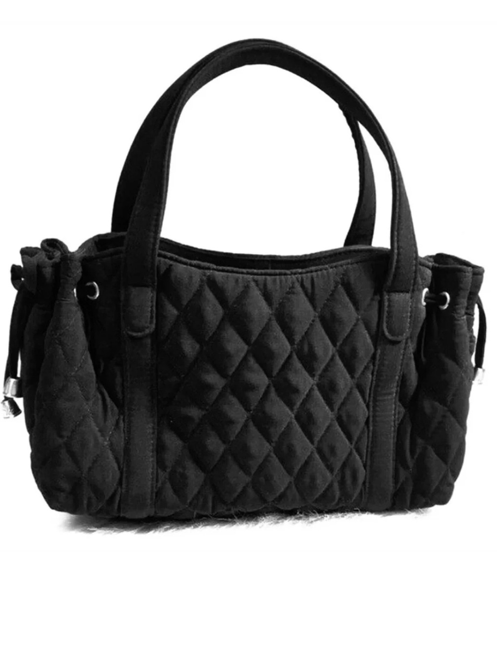 Vera Bradley black diamond quilted mini satchel - Picture 1 of 14
